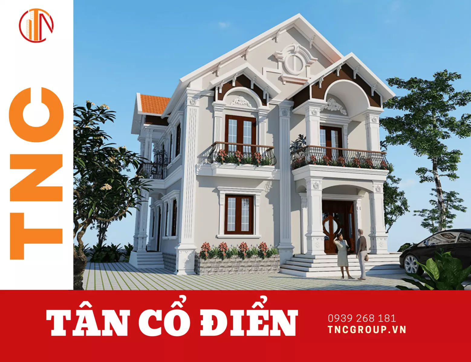 Biệt thự mini 2 tầng 70m2 tân cổ điển 1 tỷ