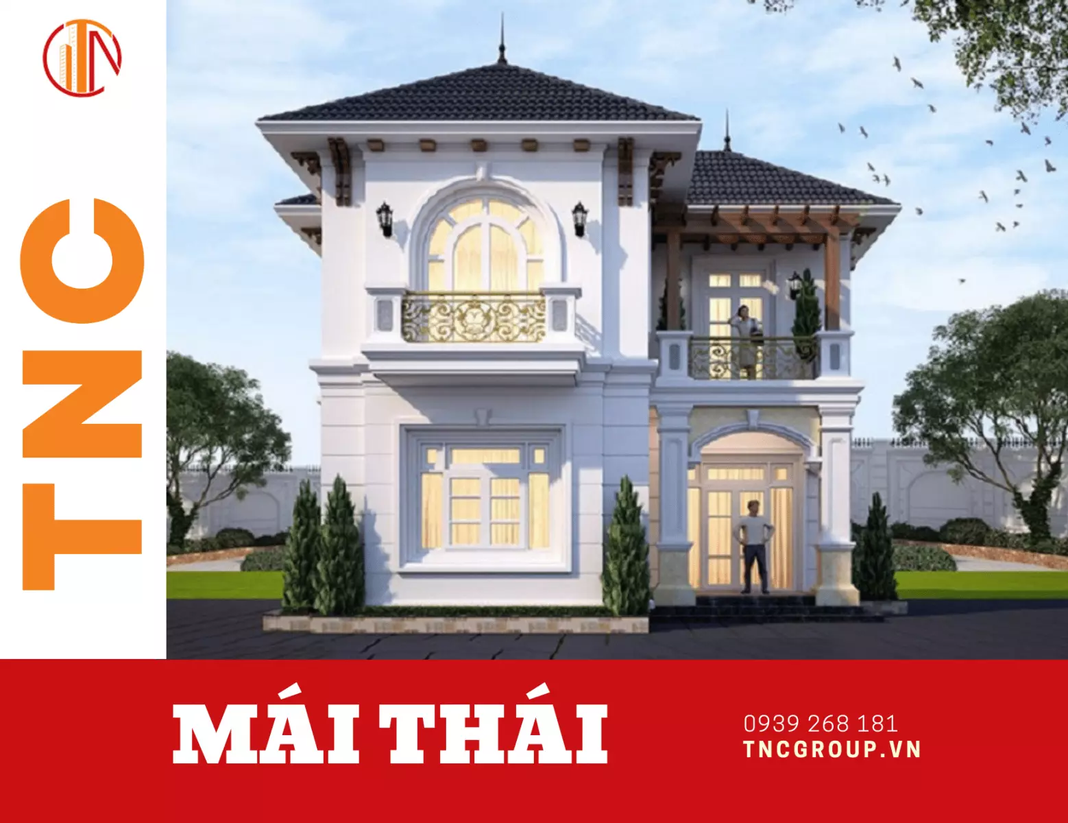 Biệt thự mini mái thái 2 tầng 70m2