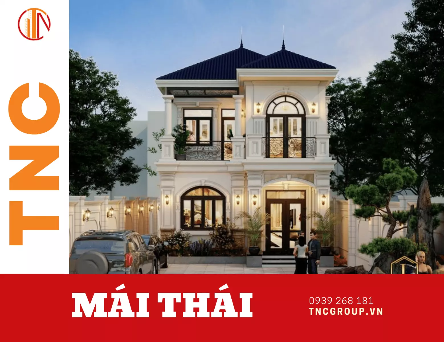 Biệt thự mini mái thái 2 tầng 70m2