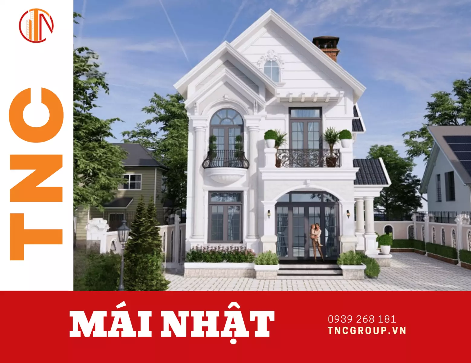 Biệt thự mini giá rẻ 2 tầng 70m2 mái Nhật