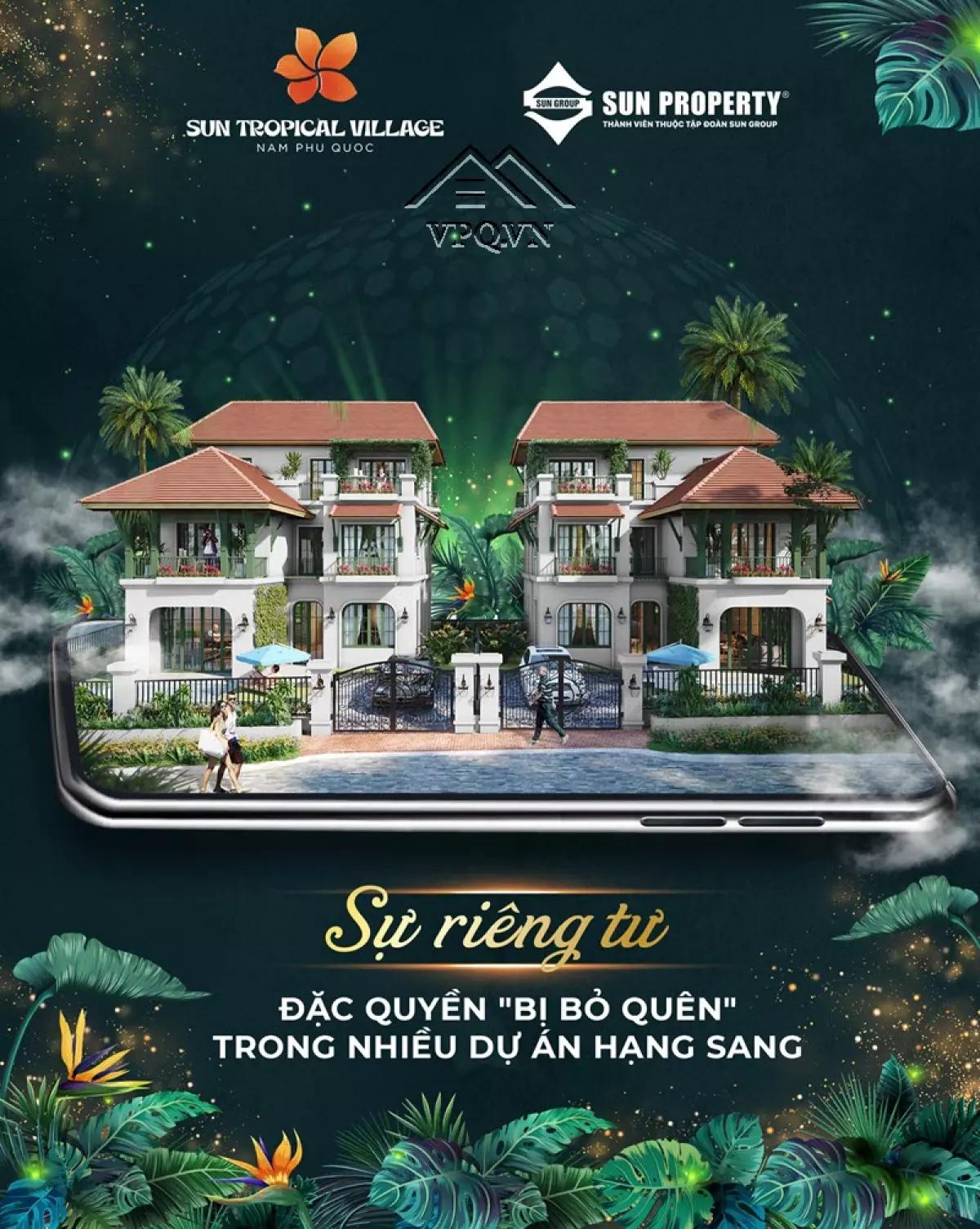 Phối cảnh biệt thự Sun Tropical Village Bãi Kem Phú Quốc