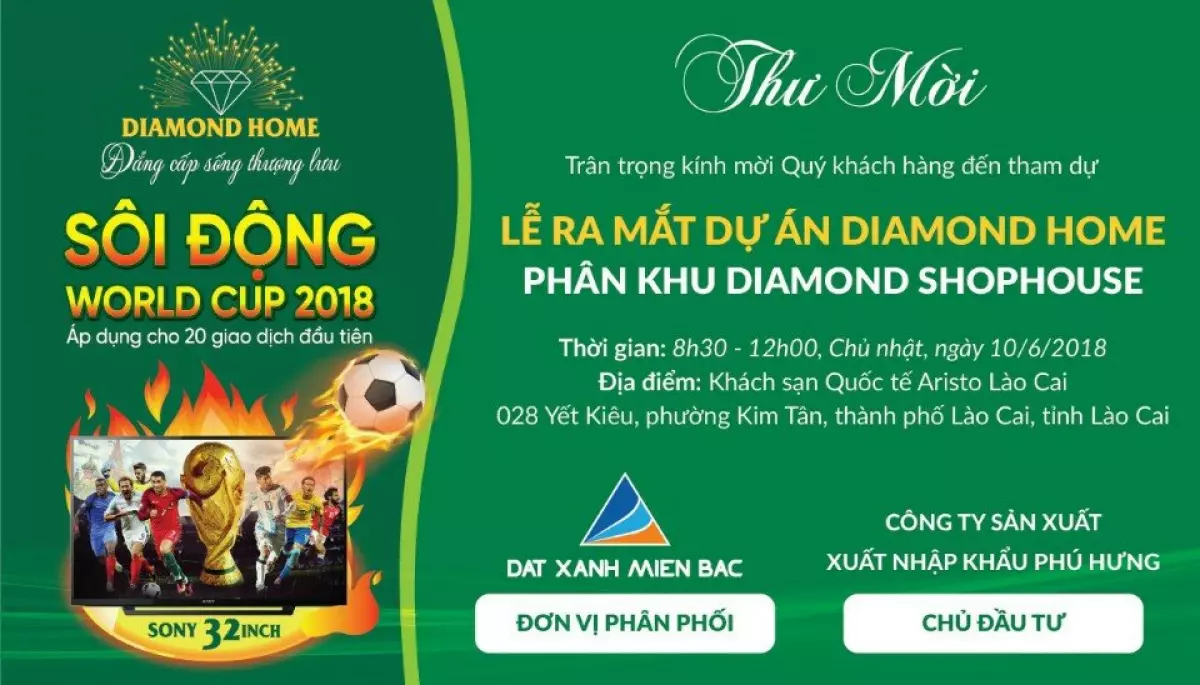 diamond shop house lào cai thư mời