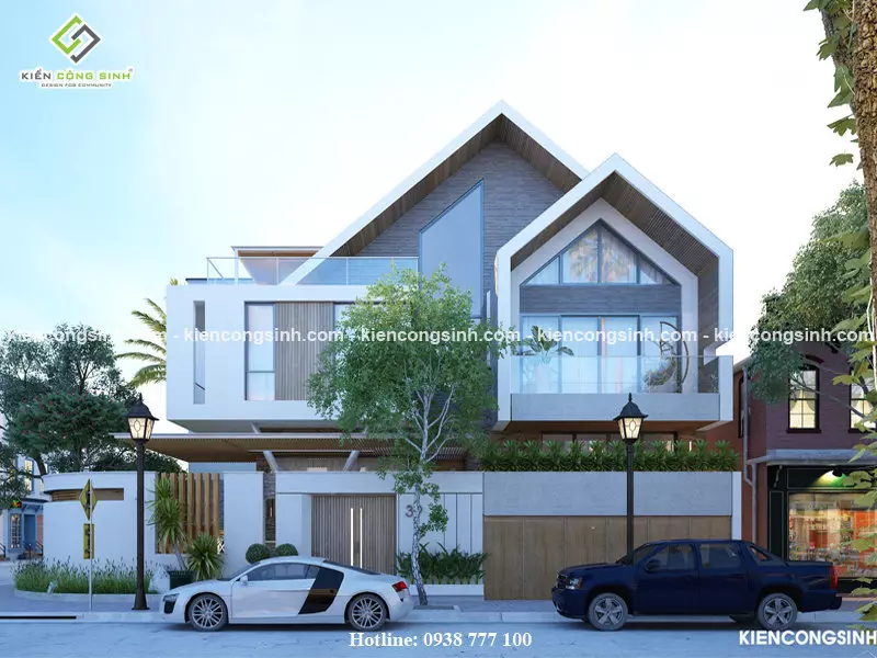 Thiết kế villa 2 tầng đẹp