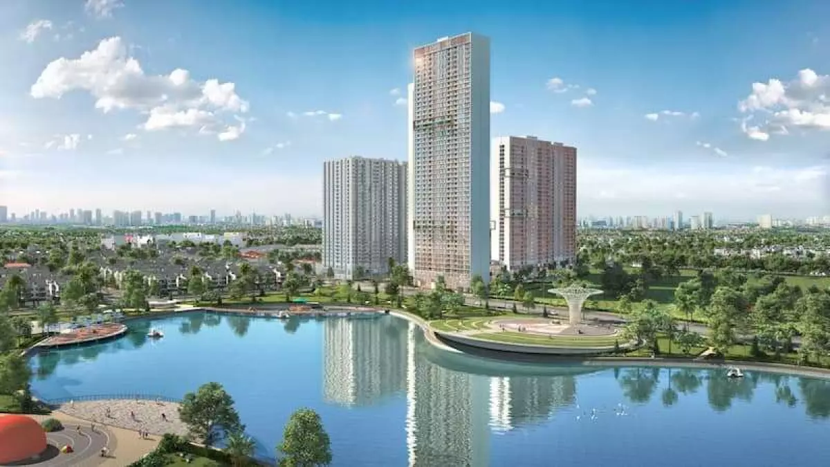 Phối cảnh tổng thể vị trí khu chung cư Anland Lake View