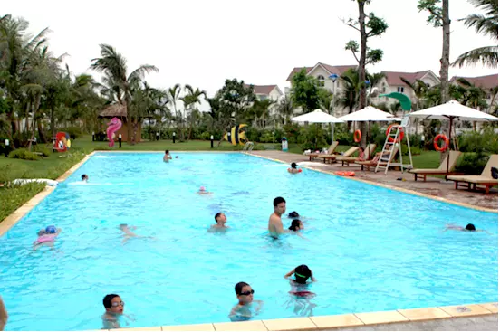 Outdoor swimming pool in Vinhomes Riverside