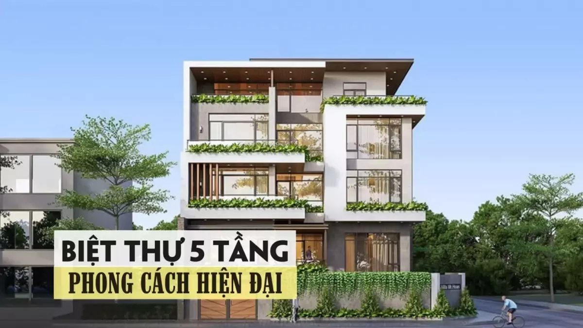 Biệt thự hiện đại 5 tầng