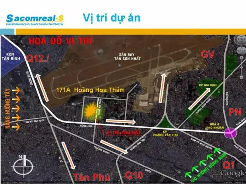 Vị trí căn hộ Carillon Hoàng Hoa Thám Tân Bình