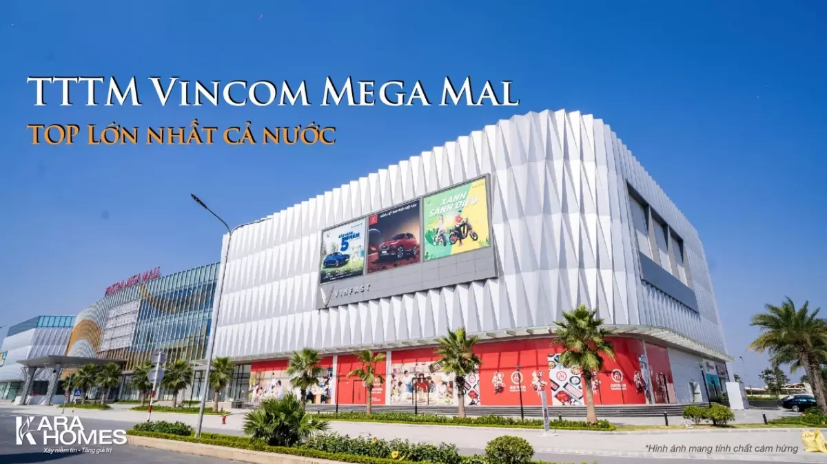 TTTM Vincom Mega Mall với tổng diện tích sàn 7,45ha