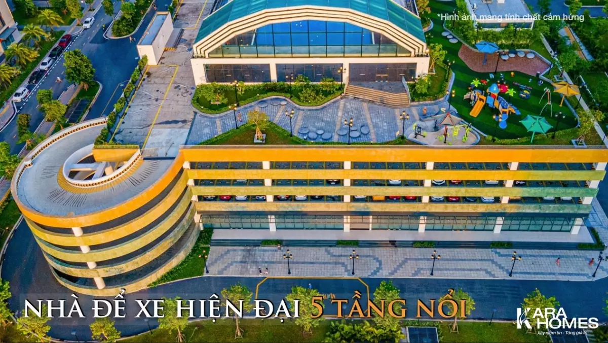 Nhà để xe hiện đại 5 tầng nổi