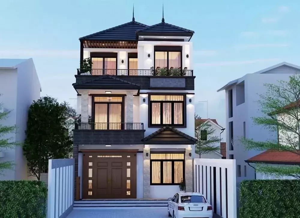 Ngôi nhà 3 tầng hiện đại 7x20m