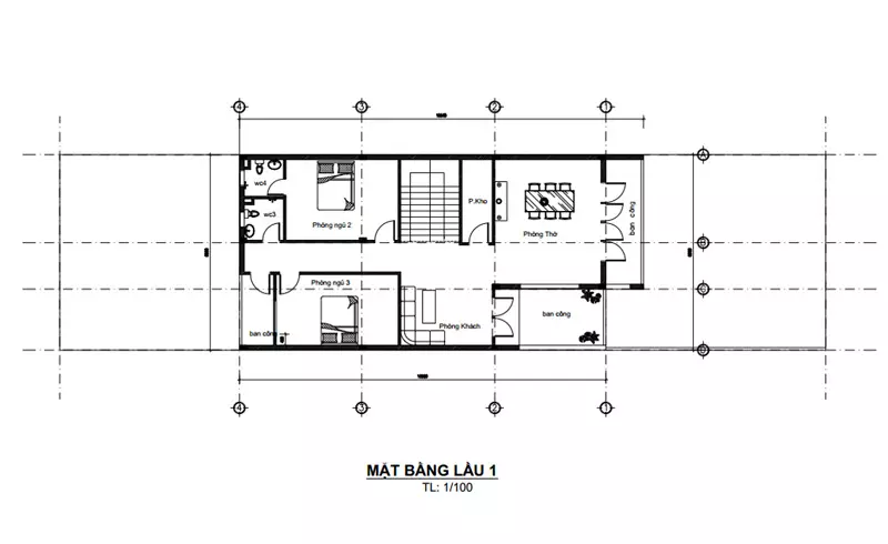 Tư vấn bố trí công năng mẫu nhà phố 2 tầng 8x15 tiện nghi