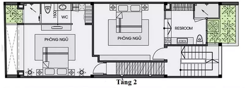 bản vẻ mặt bằng biệt thự 3 tầng có hồ bơi