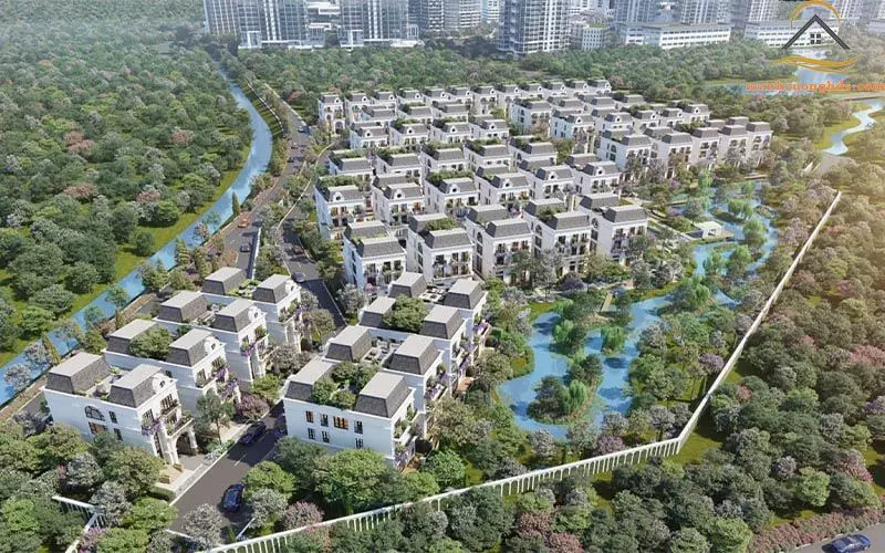 Tiểu khu Biệt thự Parc 57 Villas nằm trong KĐT Park City Hà Đông