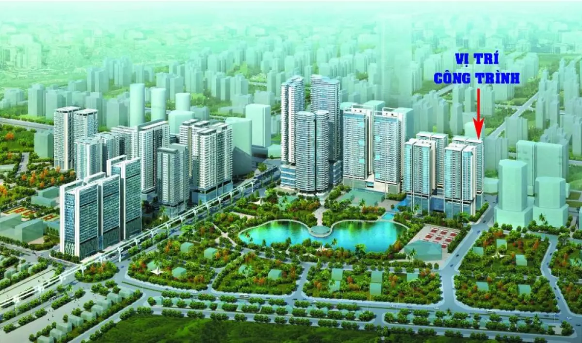 Phối cảnh chung cư N01-T1 Ngoại Giao Đoàn