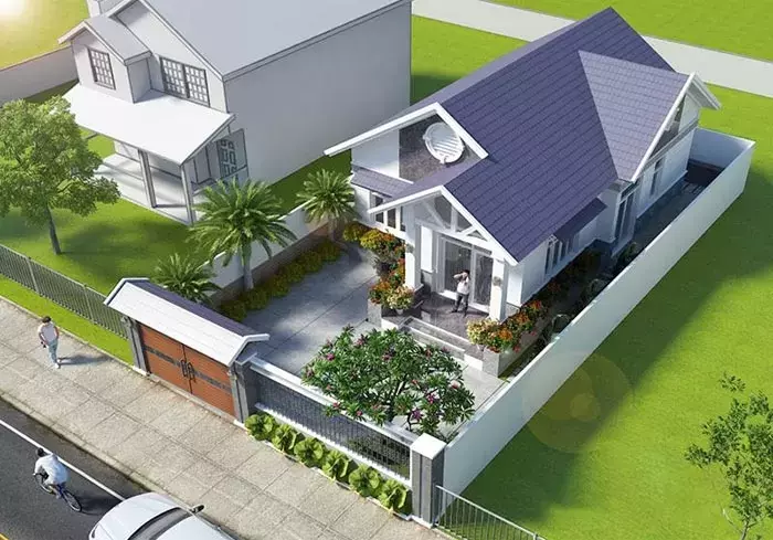 Cần có diện tích đất để xây nhà vườn 200m2