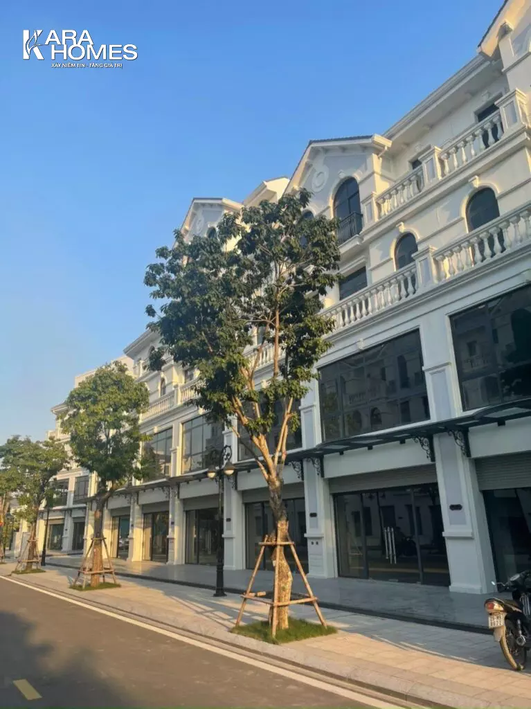 Shophouse tại Vinhomes Ocean Park có diện tích từ 165 - 280m2.