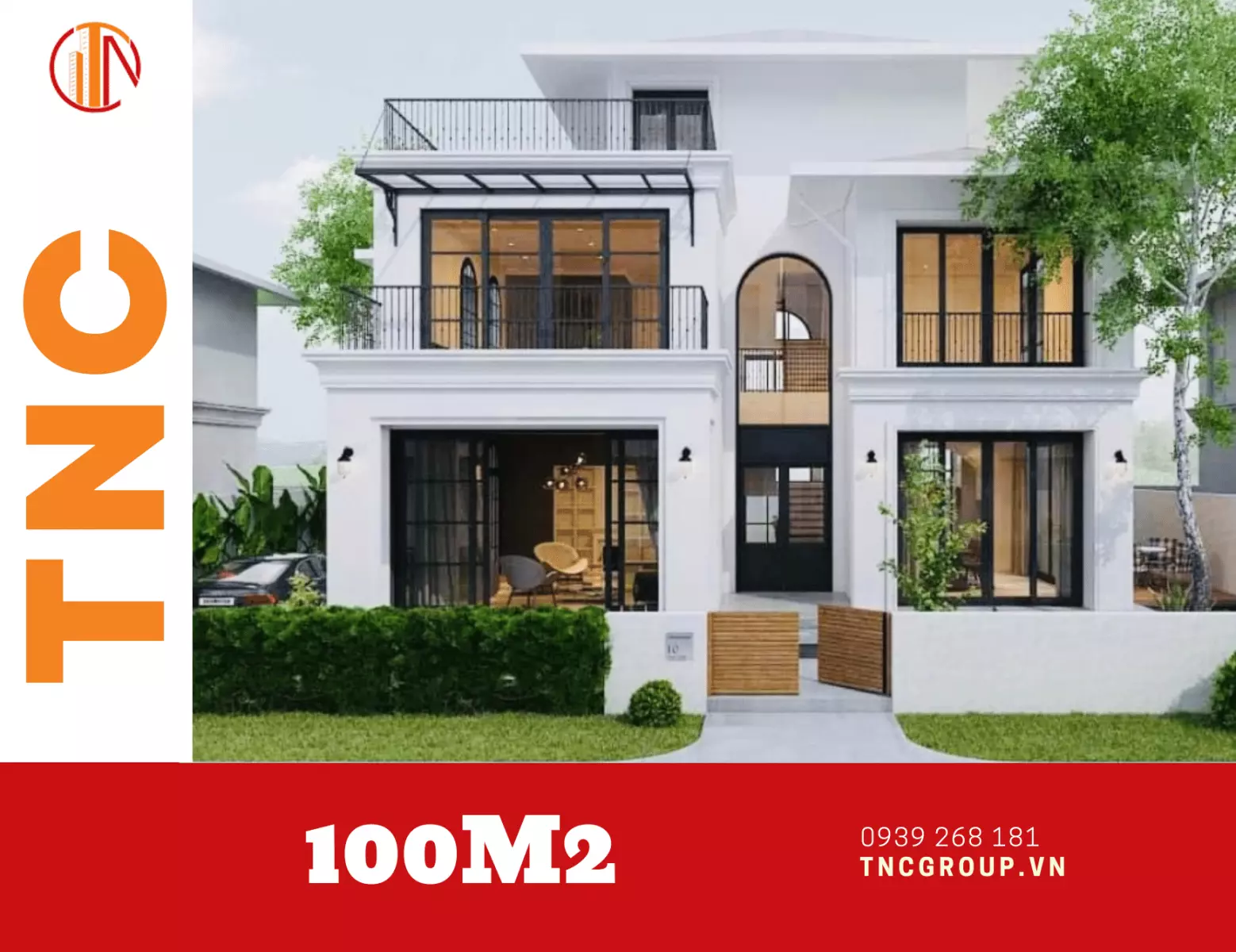 Nhà biệt thự vườn 2 tầng 100m2