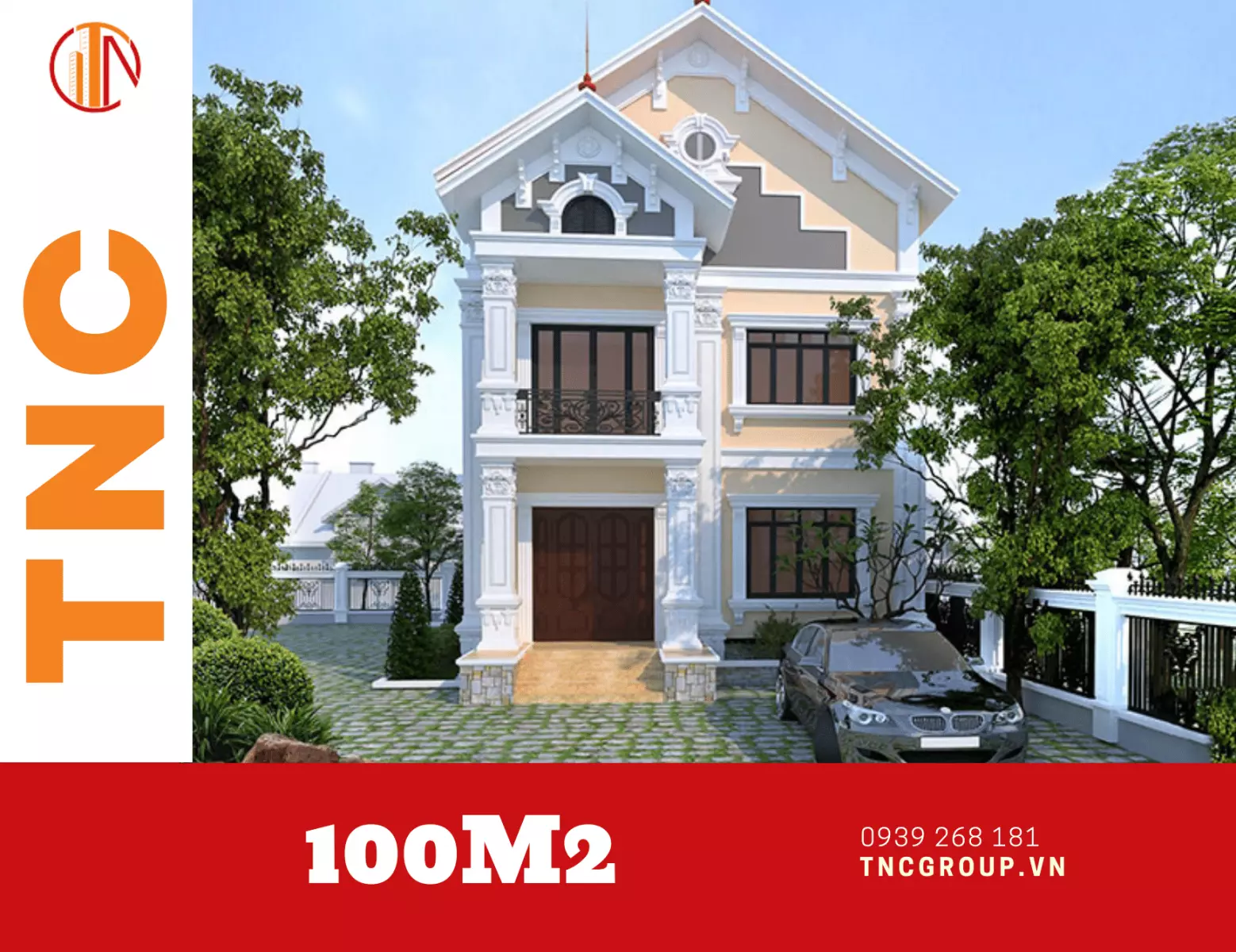 Nhà biệt thự vườn 2 tầng 100m2