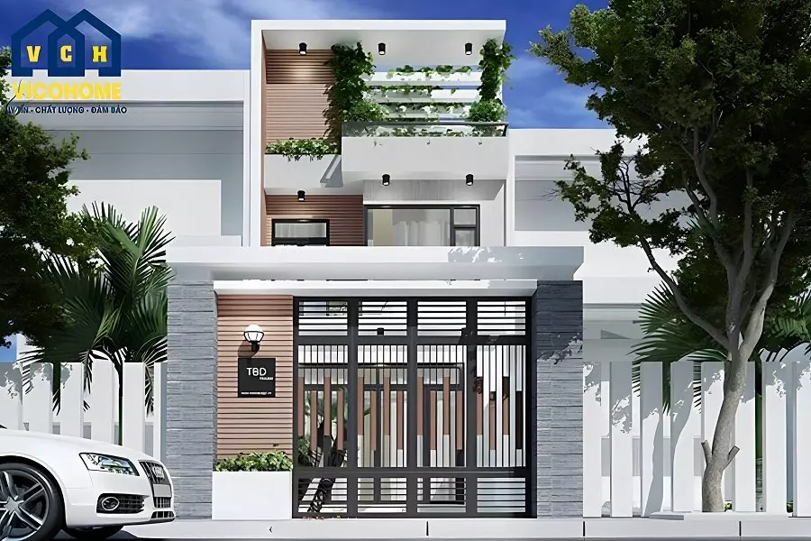 Nhà 2 tầng 4 phòng ngủ 70m2 đẹp