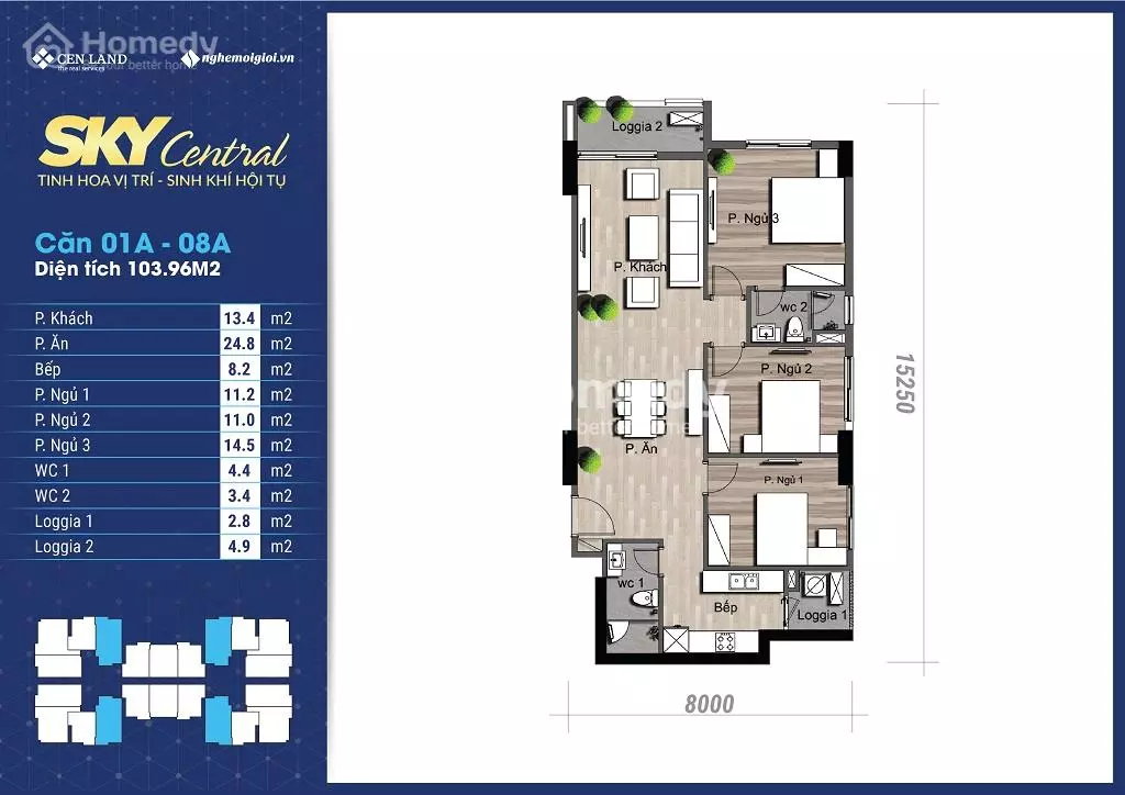 Bán Căn hộ chung cư Sky Central năm 2024