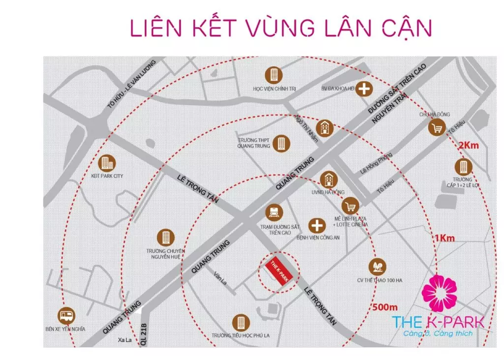 Liên kết vùng chung cư The K Park.