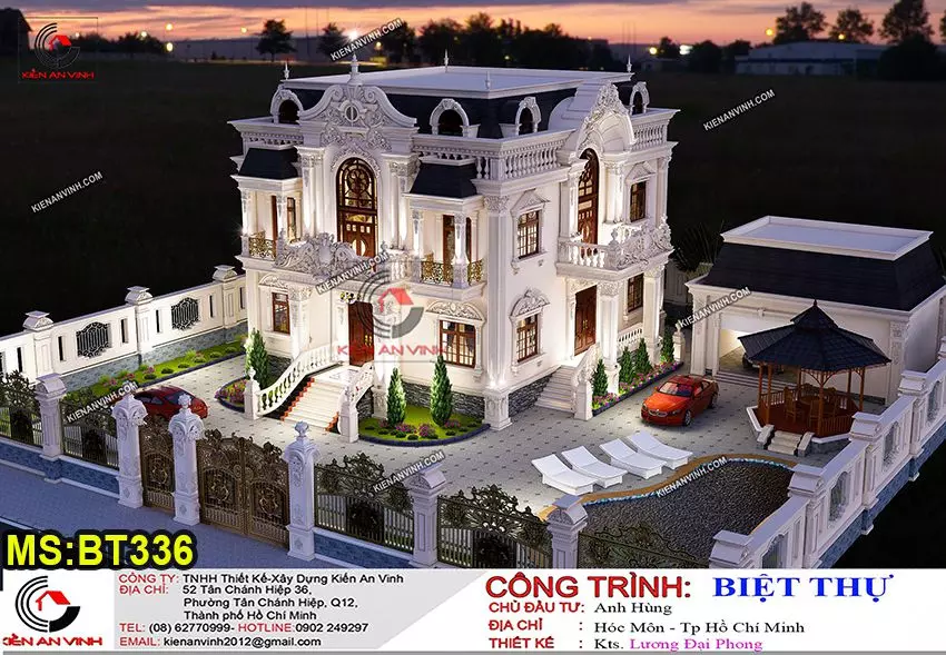 Biệt thự 2 tầng kiểu Pháp tại Đồng Tháp