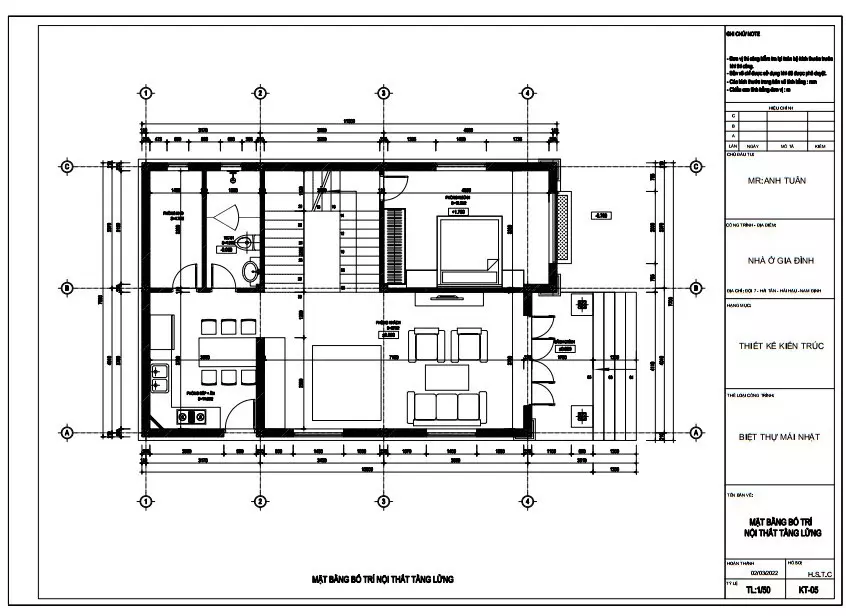 Mặt bằng công năng tầng lửng