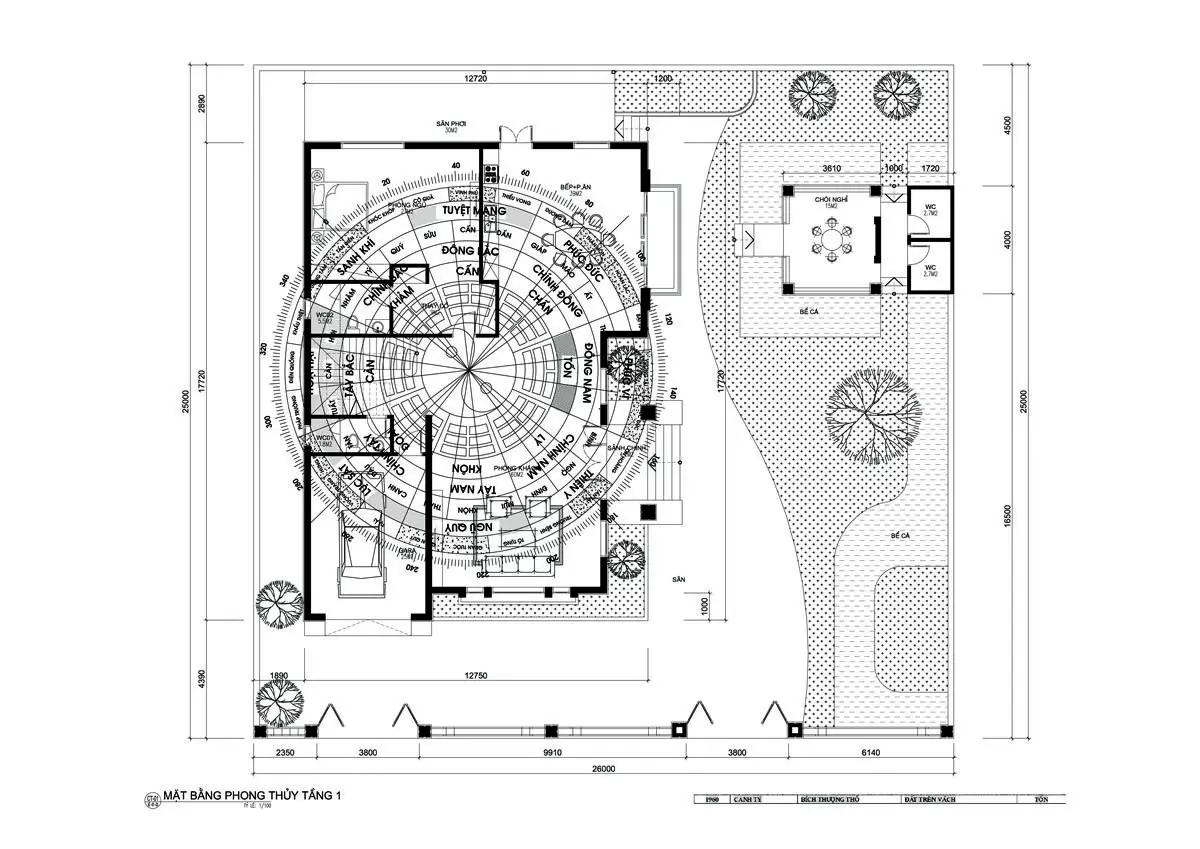 Phong thủy nhà 2 tầng 200m2 t1