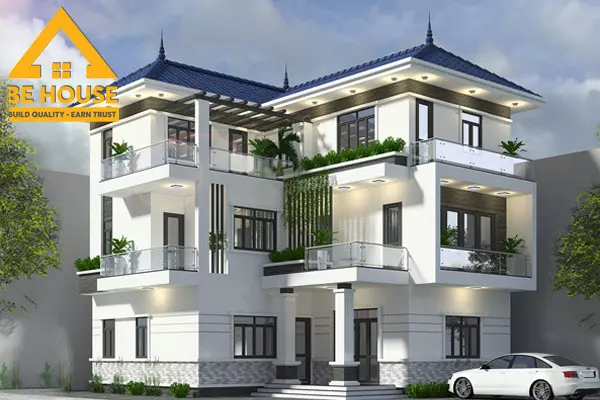 Mẫu thiết kế biệt thự 3 tầng đẹp