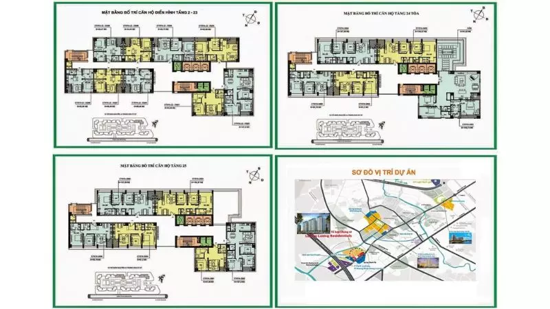 Mặt bằng điển hình tòa CT7A và CT7C