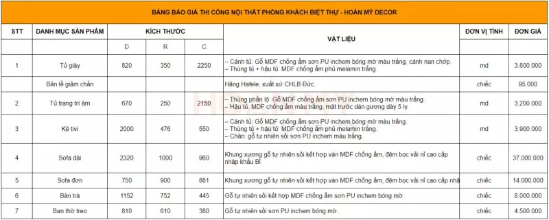 Căn phòng khách biệt thự đẹp tràn ngập nắng, gió và hơi thở của tự nhiên