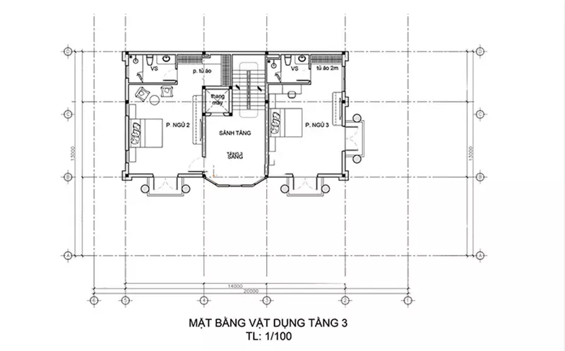 Thiết kế biệt thự 5 tầng