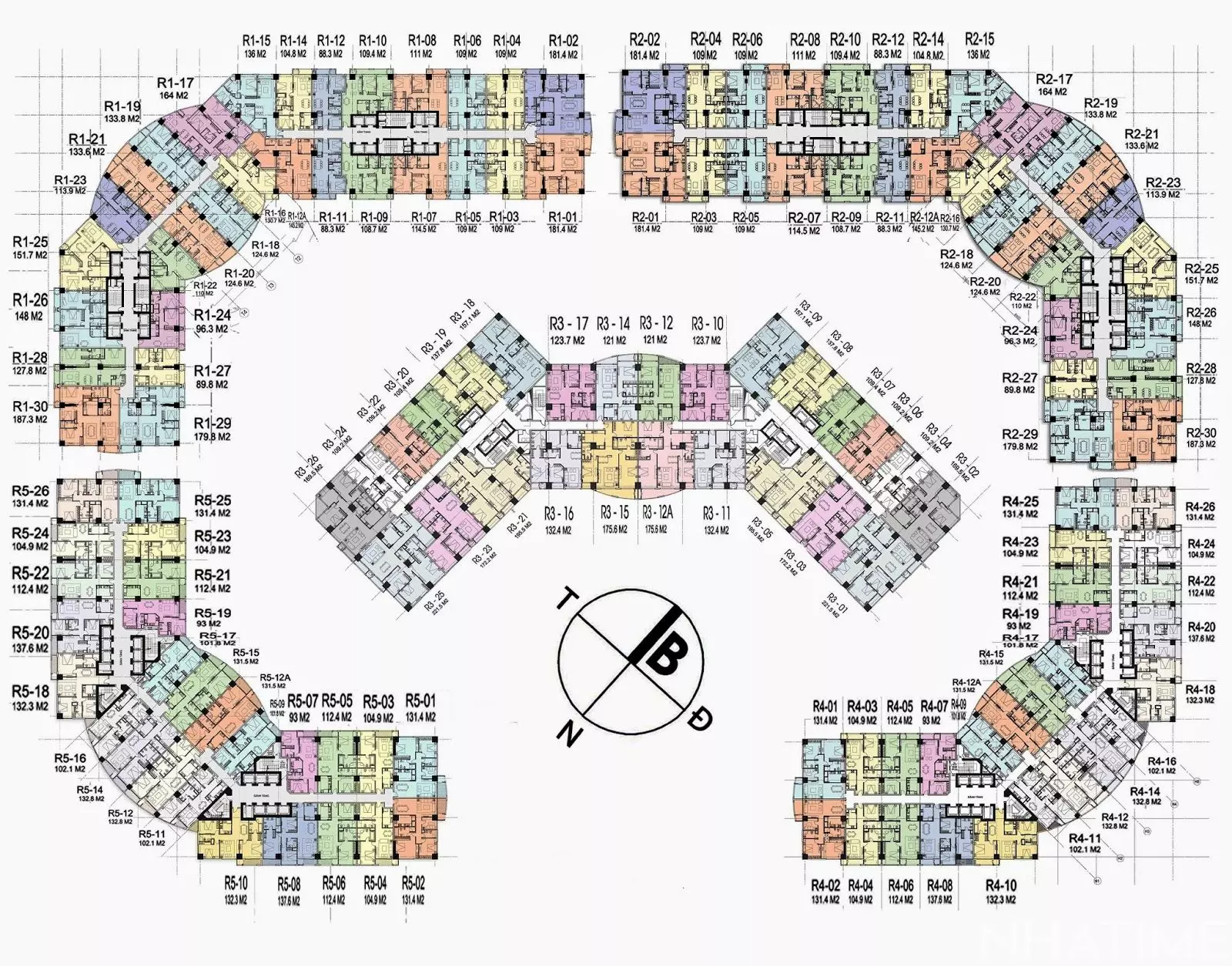 Layout mặt bằng căn hộ chung cư Royal City