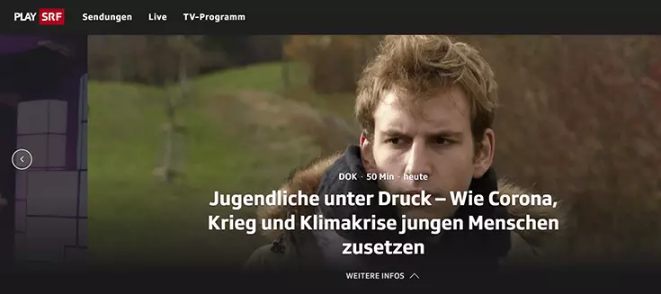 TV8 homepage