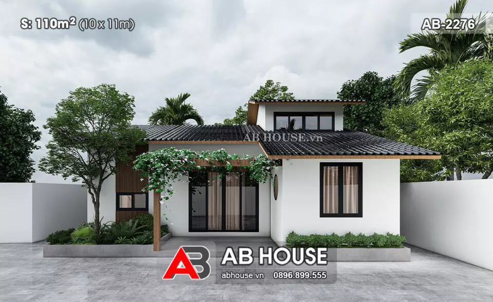 AB House thiết kế kiến trúc nhà sân vườn 1 tầng đẹp, hiện đại Hải Phòng