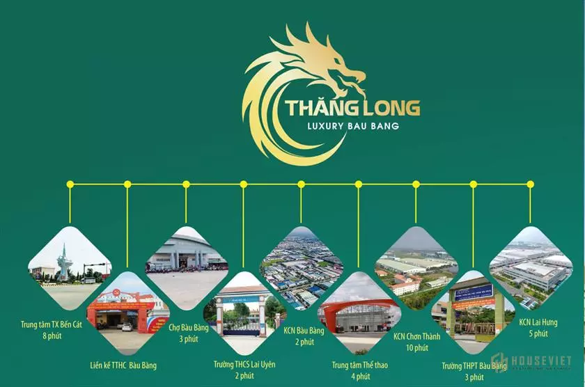 Hạ tầng xung quanh dự án Thăng Long Luxury Bàu Bàng