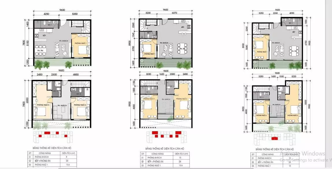 thiết kế căn duplex 231 và 218 m2