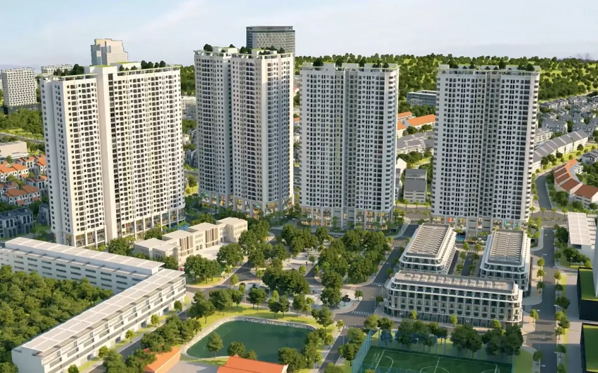 Phối cảnh tổng quan chung cư Gelexia Riverside Tam Trinh