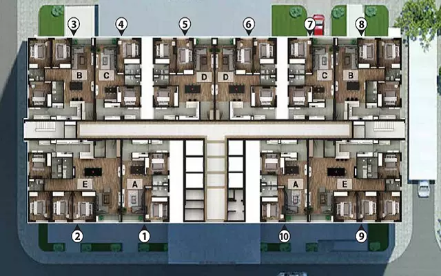 thiết kế mặt bằng căn hộ Taseco Complex