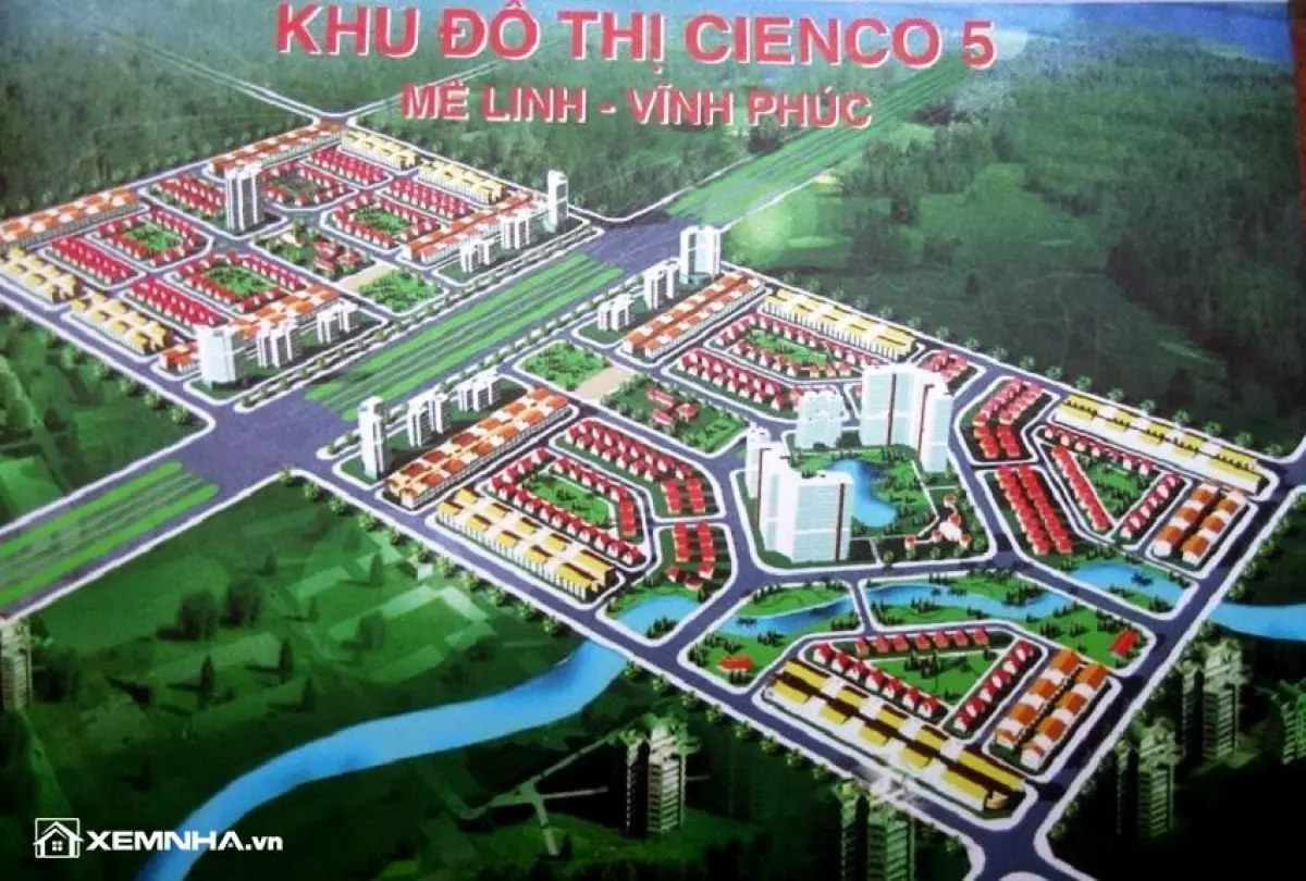 Phối cảnh khu đô thị Cienco 5 Mê Linh