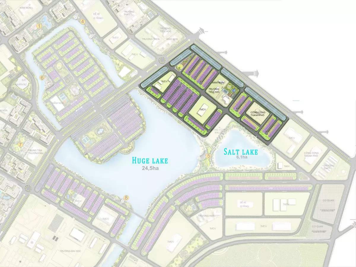 the location of Shophouse for sale in Sao Bien subdivision