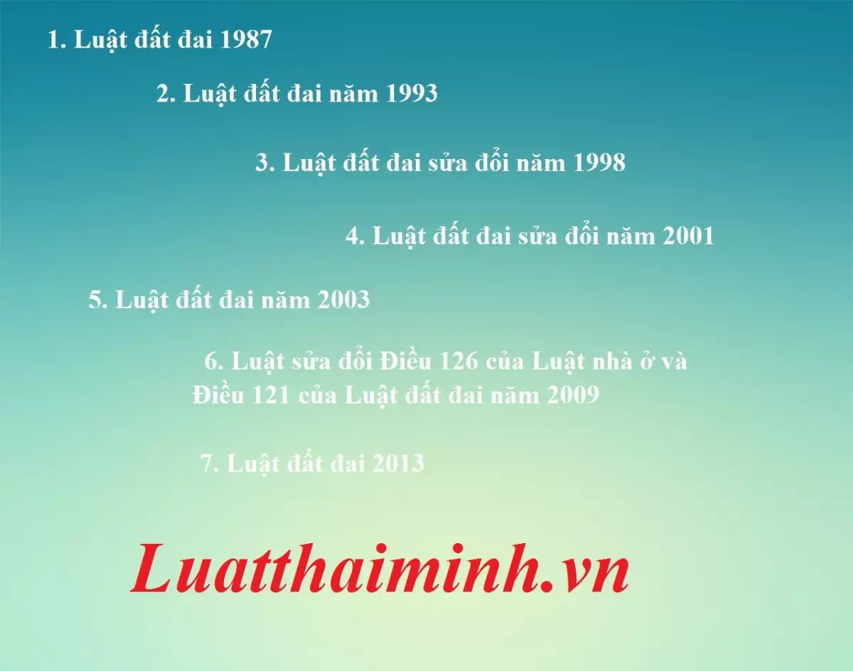 Văn bản pháp luật đất đai