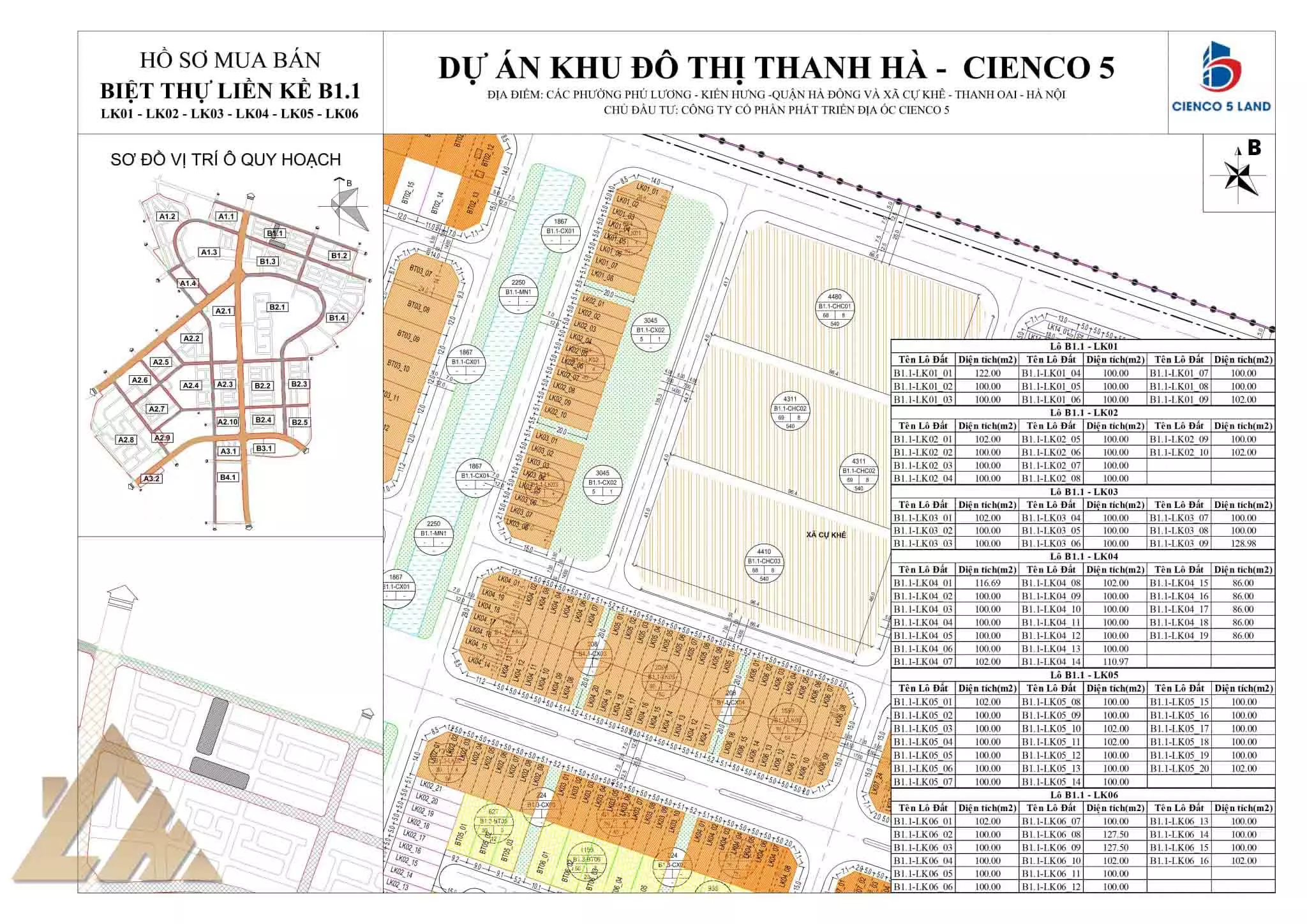 biệt thự thanh hà b1.1