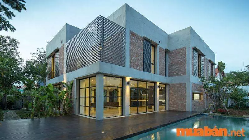 Nhà biệt thự, villa có thiết kế rộng rãi, thoáng mát