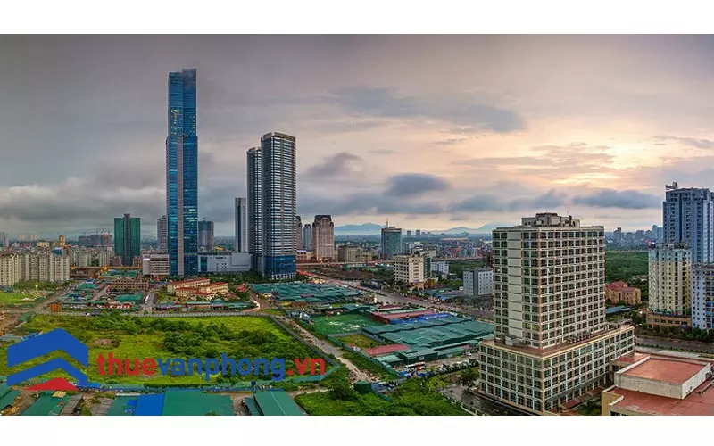 Sảnh trước tòa Keangnam Hanoi Landmark Tower rộng rãi