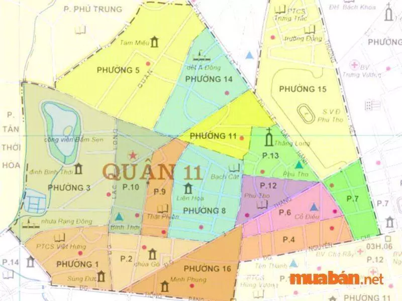 Vị trí địa lý Quận 11