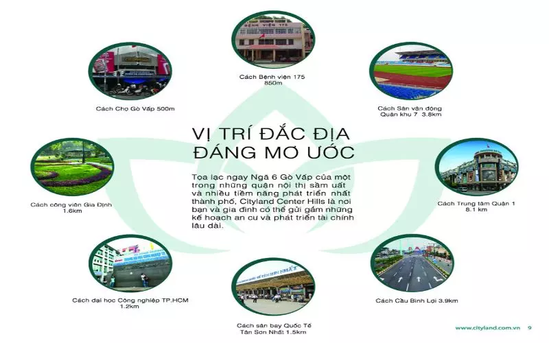 Tiện ích Cityland Center Hills ngoại khu thuận tiện và nhanh chóng