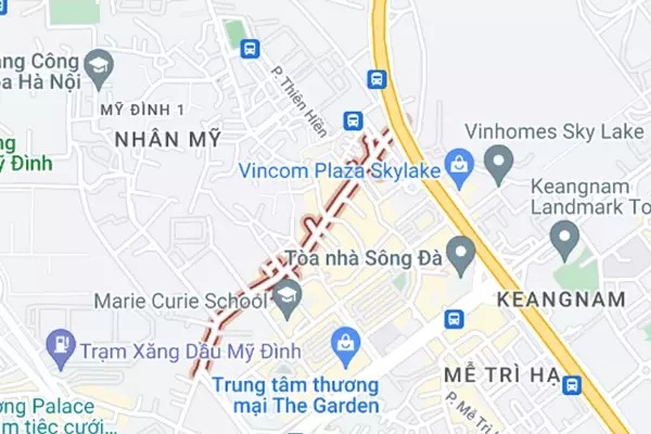 Bán nhà Đình Thôn có vị trí đẹp, giao thông thuận tiện sang khu vực lân cận.