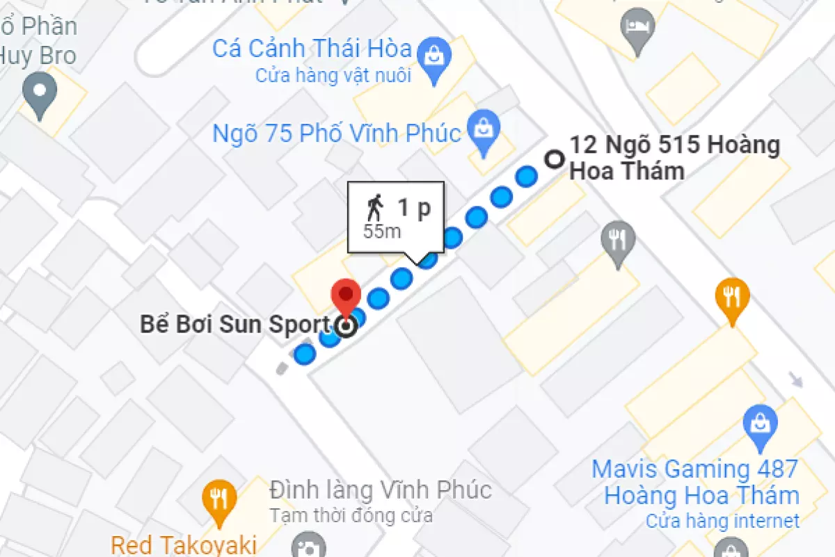 Hình ảnh vị trí bán nhà ngõ 515 Hoàng Hoa Thám