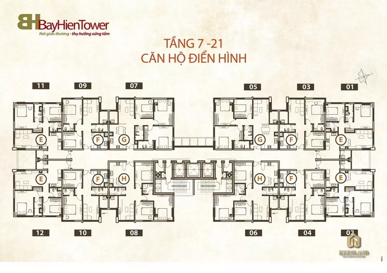 Mặt bằng tổng thể dự án Bảy Hiền Tower